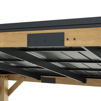 Bayshore Sloped Roof Gazebo with Bar Shelf - 10x14ft