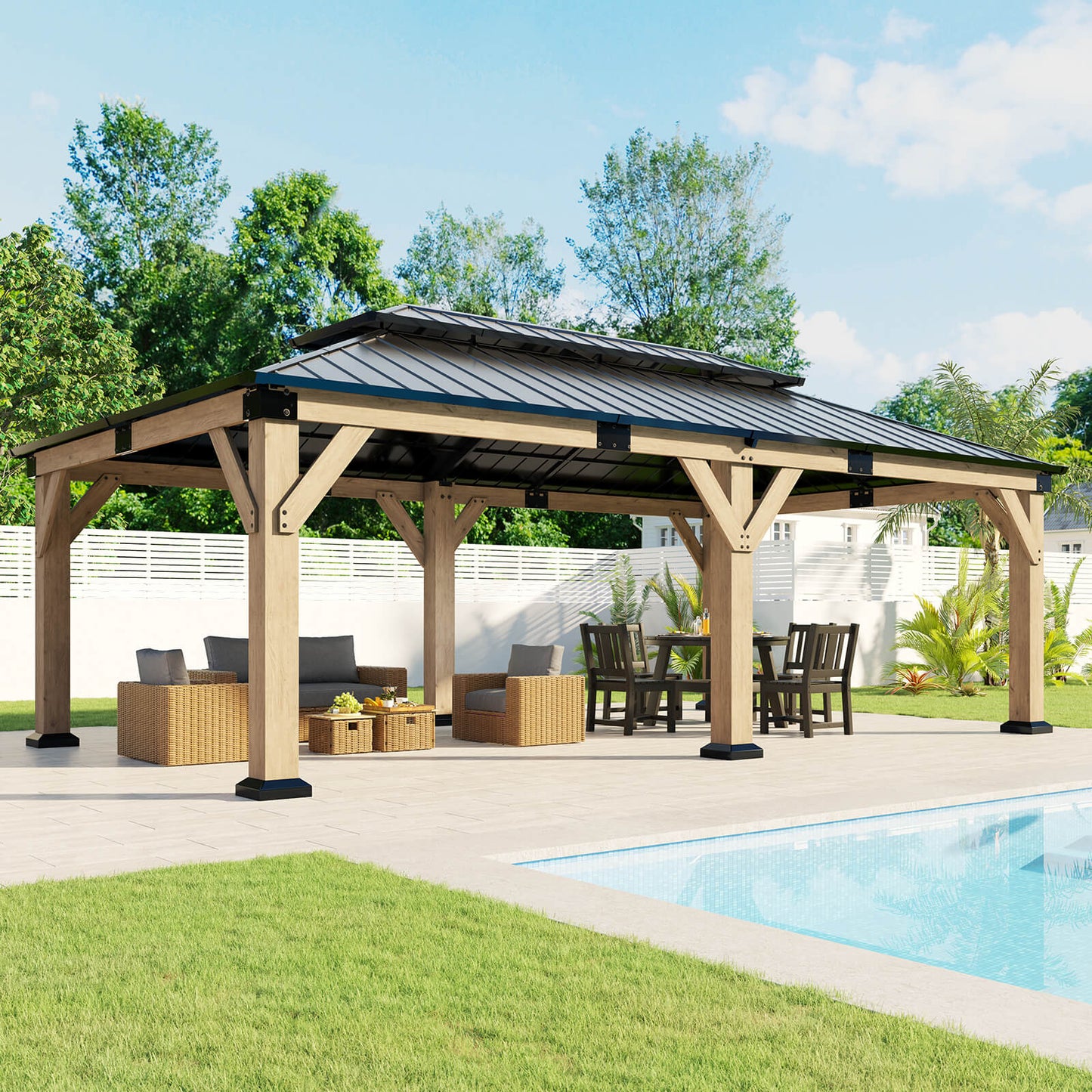 Noah Outdoor Gazebo 12 x 20 ft
