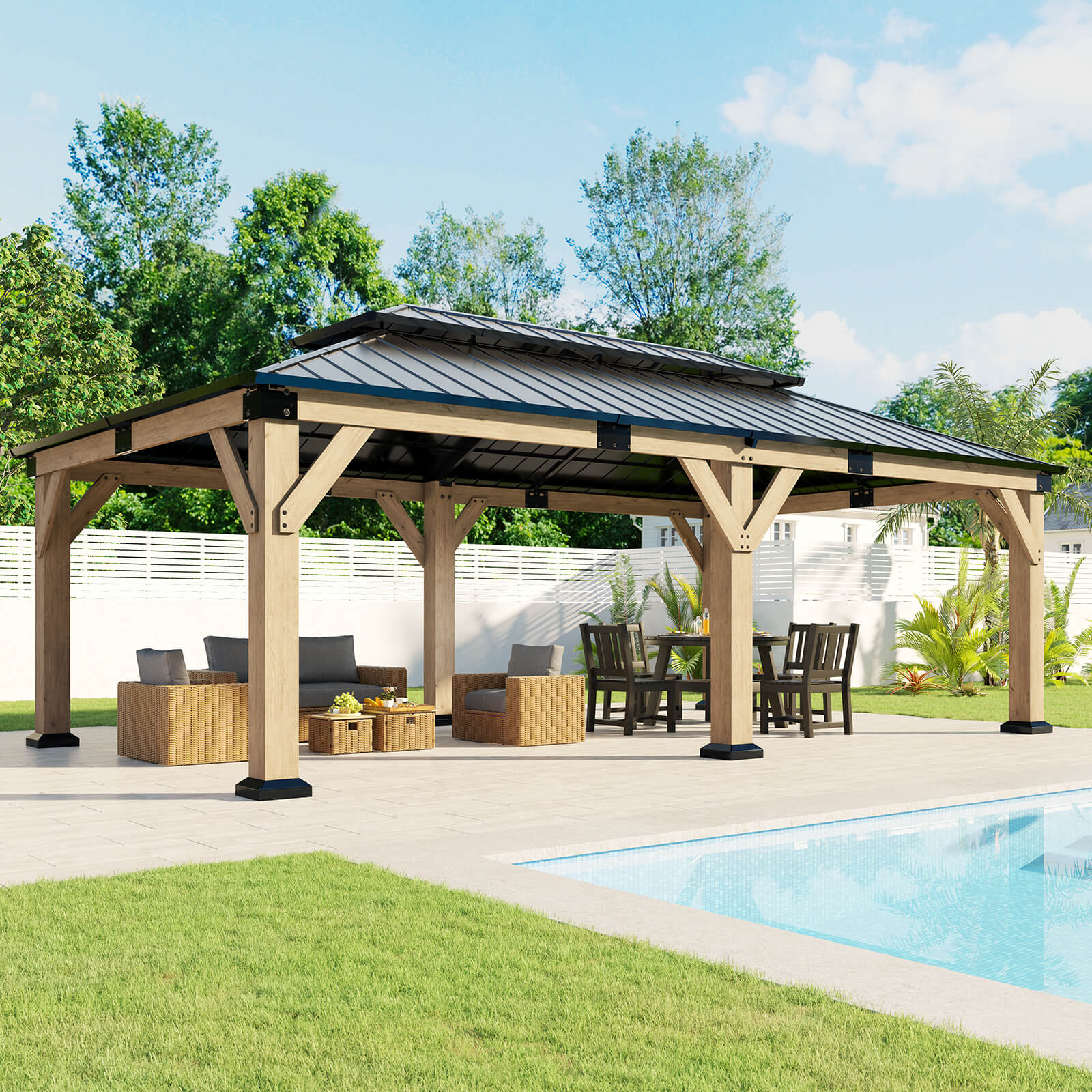 Noah Outdoor Gazebo 12 x 20 ft