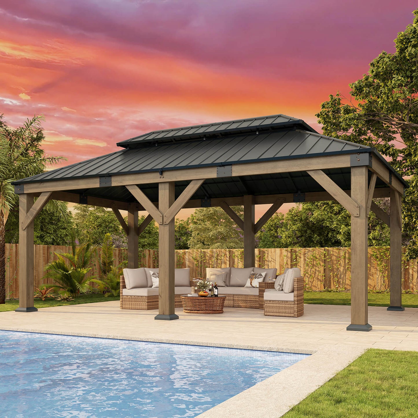 Noah Outdoor Gazebo 12 x 20 ft