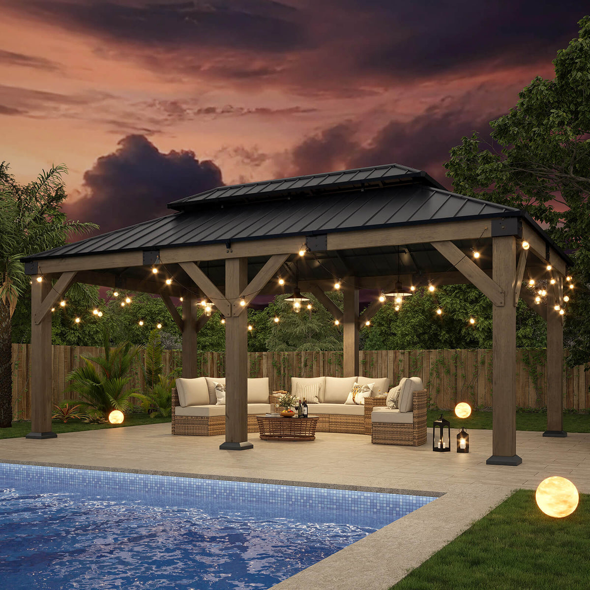 Noah Outdoor Gazebo 12 x 20 ft