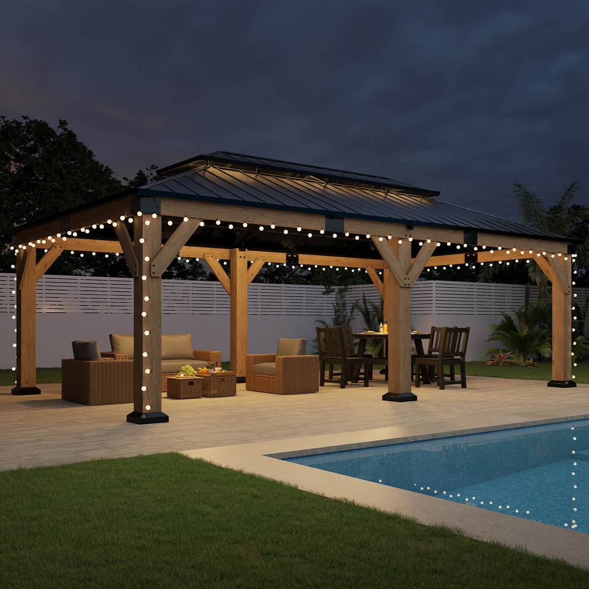 Noah Outdoor Gazebo 12 x 20 ft