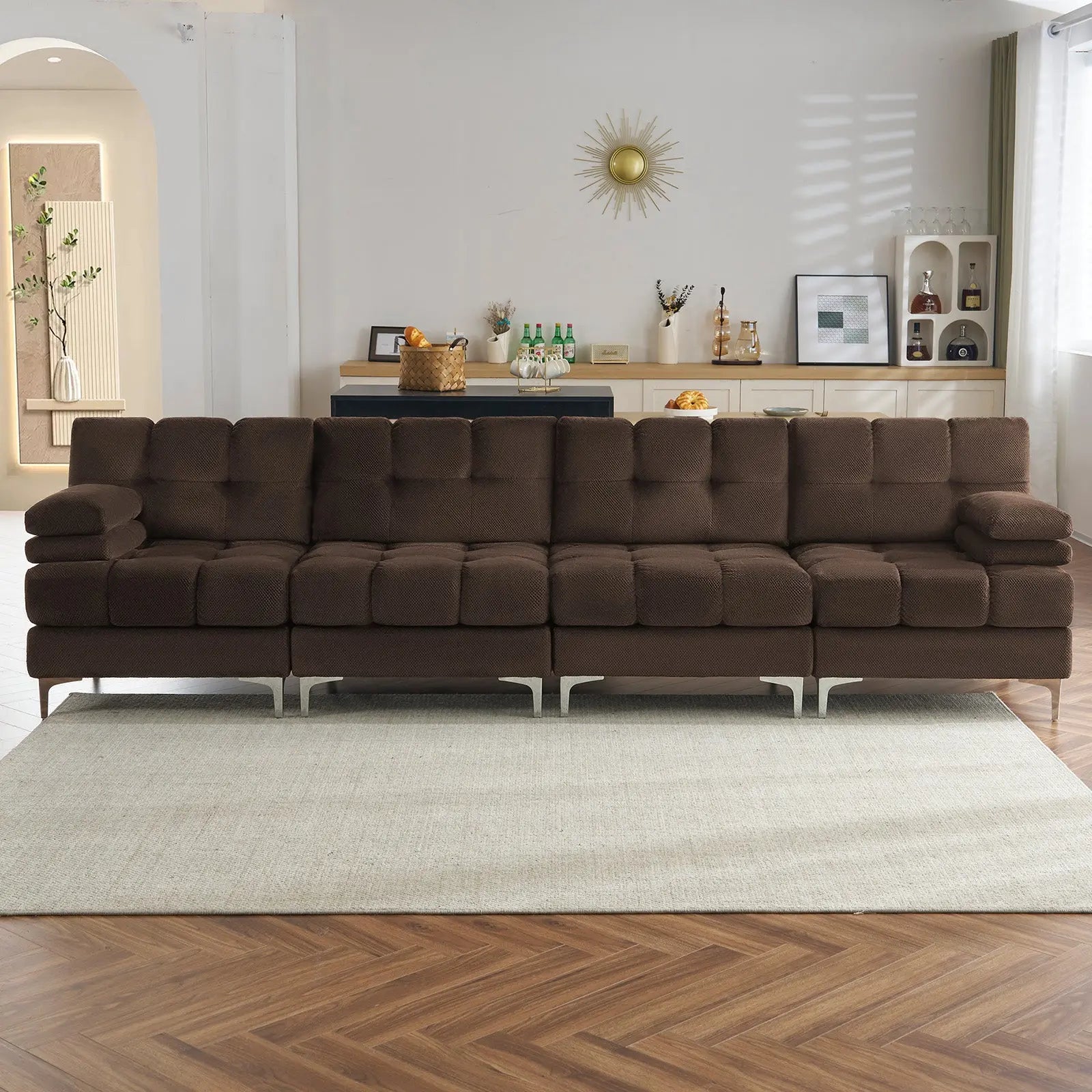 124''-4 Seats / Brown