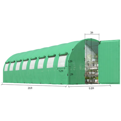 Everglade High Tunnel Greenhouse -26x10x7FT
