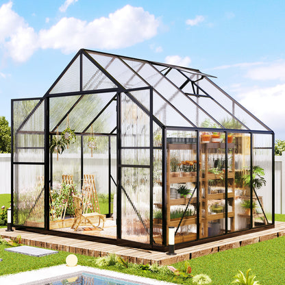 Verda Polycarbonate Greenhouse - 7.7x7.7x7.0 FT