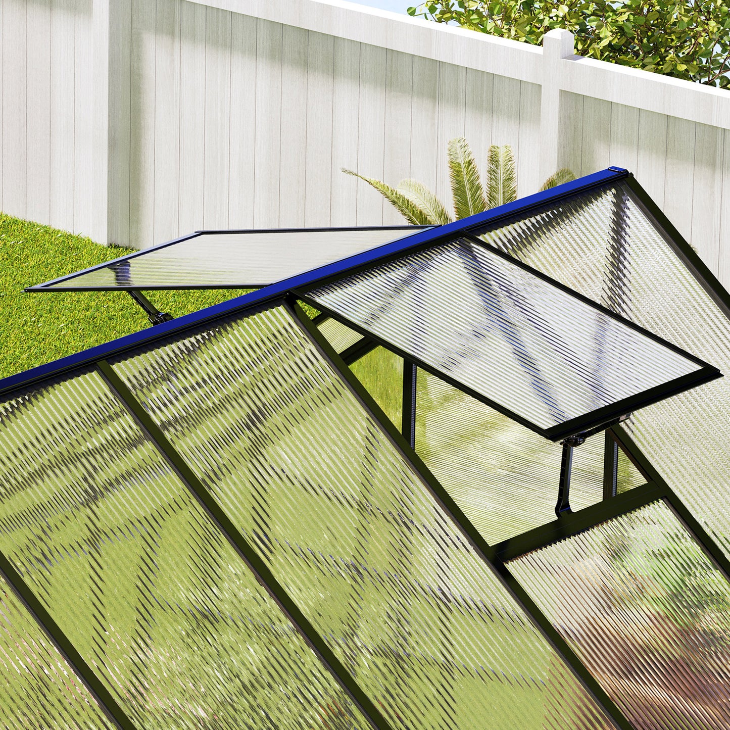 Verda Polycarbonate Greenhouse - 7.7x9.2x7.0 FT