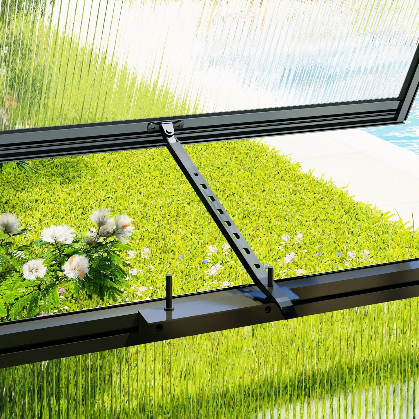 6mm PC Panels+Clear Unbroken PC Panels / Black