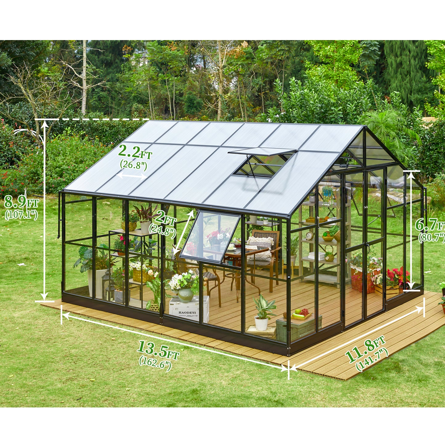 6mm PC Panels+Clear Unbroken PC Panels / Black