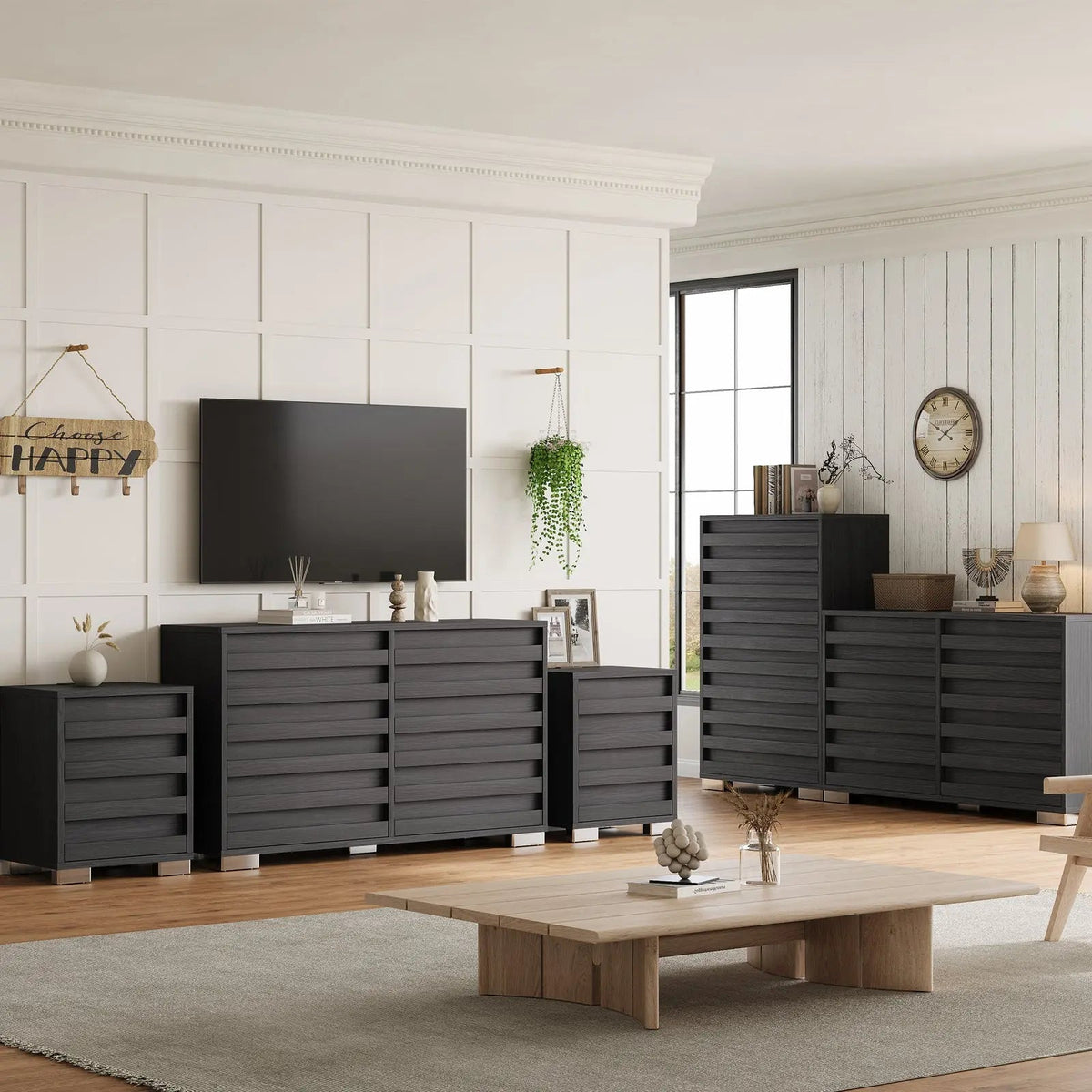 Huckleberry Living Room Cabinet Set Amerlife