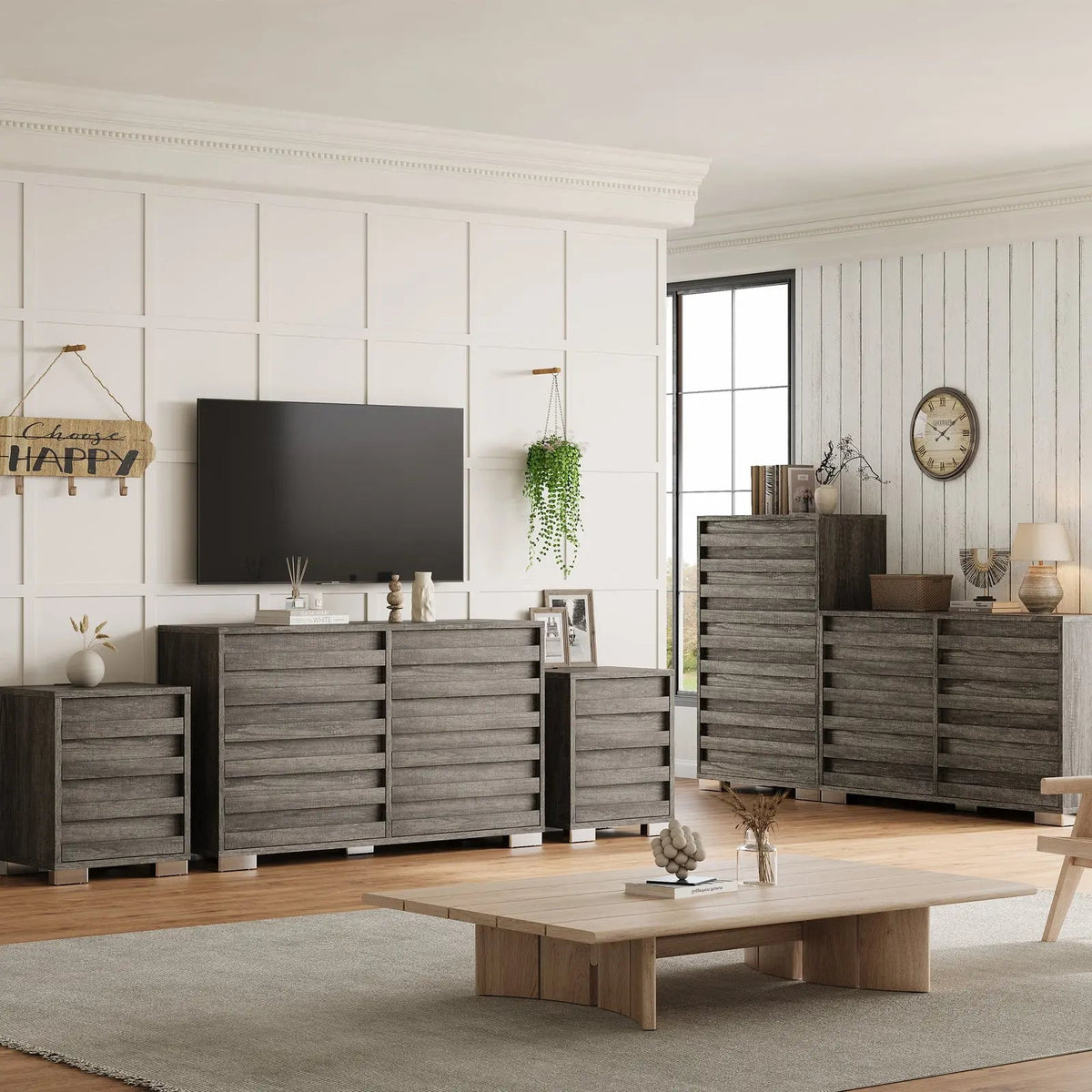 Huckleberry Living Room Cabinet Set Amerlife
