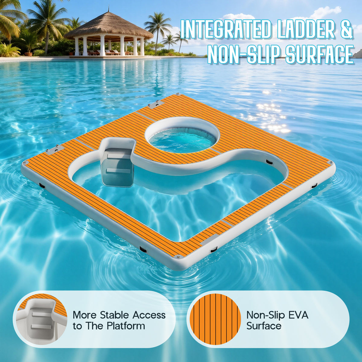 Prep Inflatable Sea Pool Platform -13x13FT