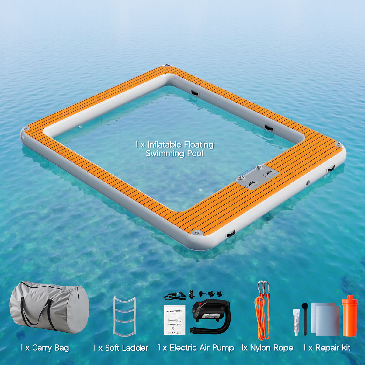 Prep Inflatable Sea Pool Platform -10x12FT