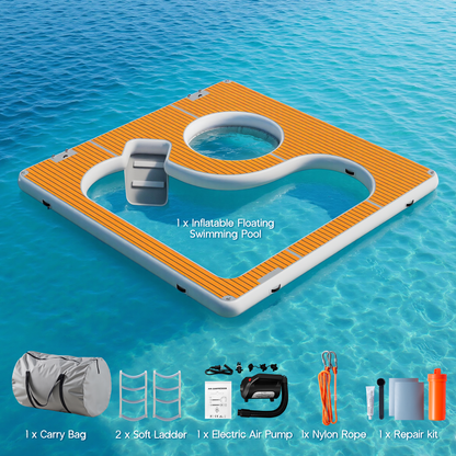 Prep Inflatable Sea Pool Platform -13x13FT