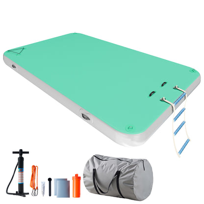 Ploov Inflatable Floating Dock - Regular / 10x6 FT / Green