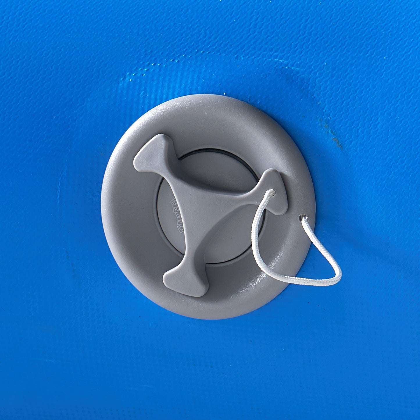 Ploov Inflatable Floating Dock - Recessed Pool / 12x8 FT / Blue & White
