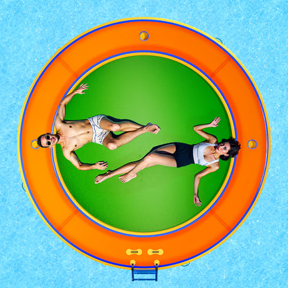 Nixie Inflatable Water Hammock-12*12FT / Circle / Orange+Green