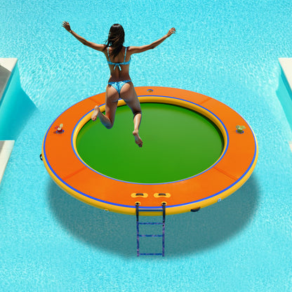 Nixie Inflatable Water Hammock-12*12FT / Circle / Orange+Green