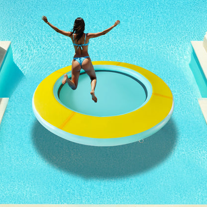 Nixie Inflatable Water Hammock-8*8FT / Circle / Yellow+Green