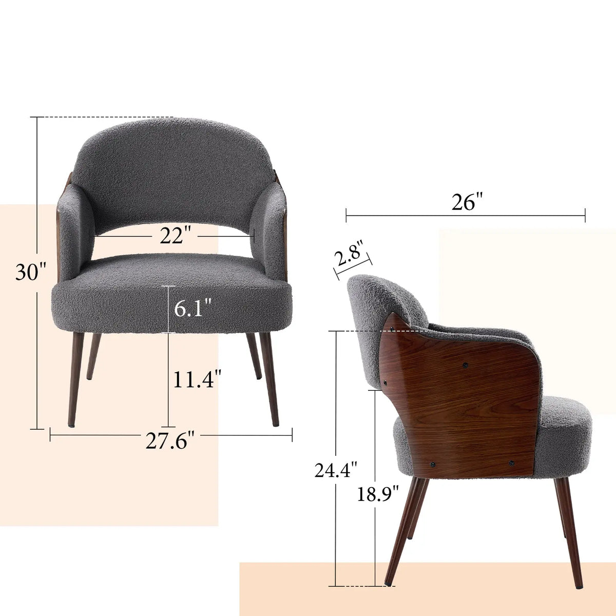 Accent Chair *1 / Grey