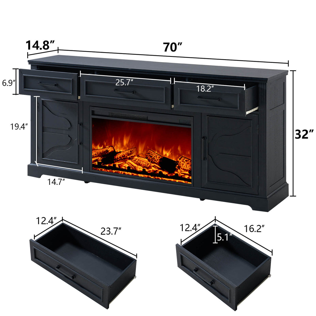 Leicester CFT105 Vintage Black