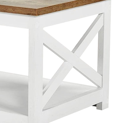 4-Piece Living Room Table Set -White