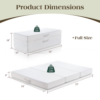 Fold Memory Foam Mattress Amerlife Full