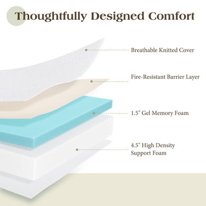 Fold Memory Foam Mattress Amerlife Full