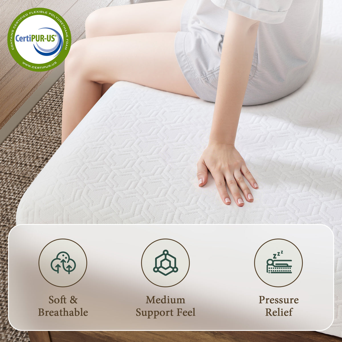 Fold Memory Foam Mattress Amerlife Queen