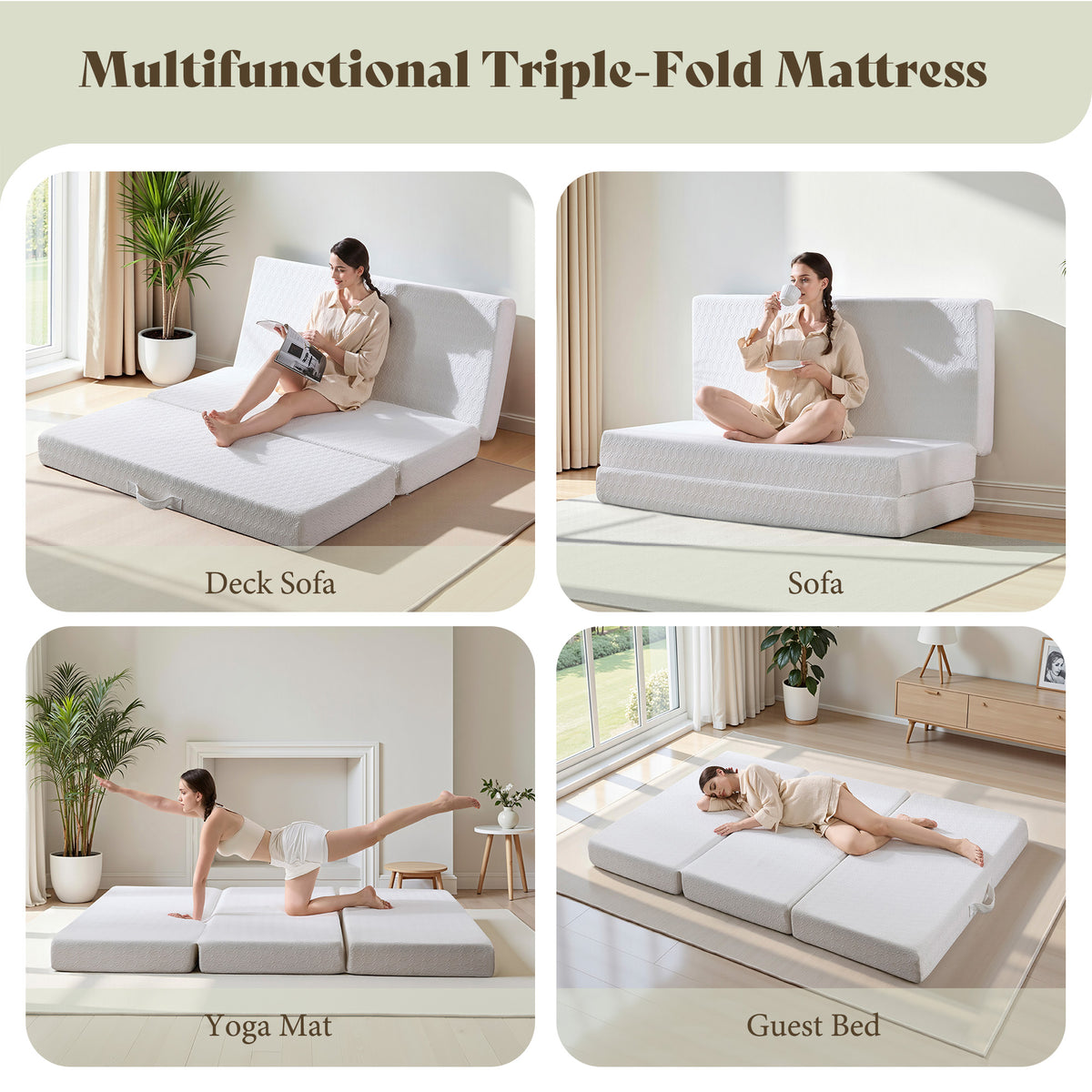 Fold Memory Foam Mattress Amerlife Twin
