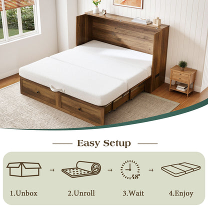 Fold Memory Foam Mattress Amerlife Twin