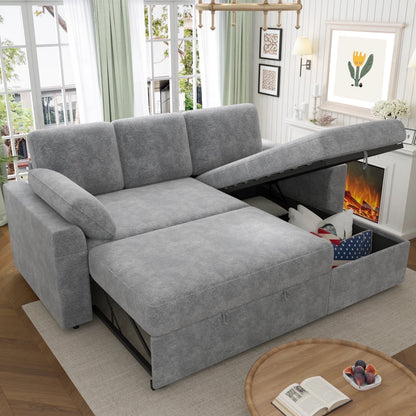 Flush Sectional Sofa Amerlife Grey