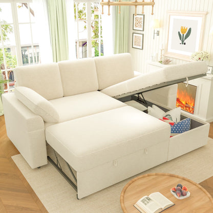 Flush Sectional Sofa Amerlife Beige