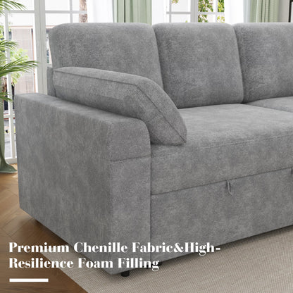 Flush Sectional Sofa Amerlife Grey