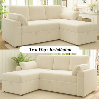 Flush Sectional Sofa Amerlife Beige