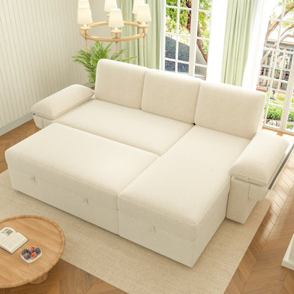 Flush Sectional Sofa Amerlife Beige