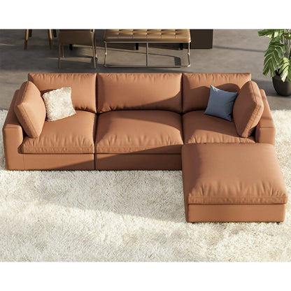 4 Seats L-Shape / Brown