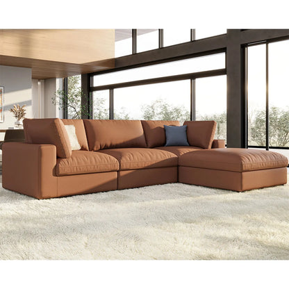 4 Seats L-Shape / Brown