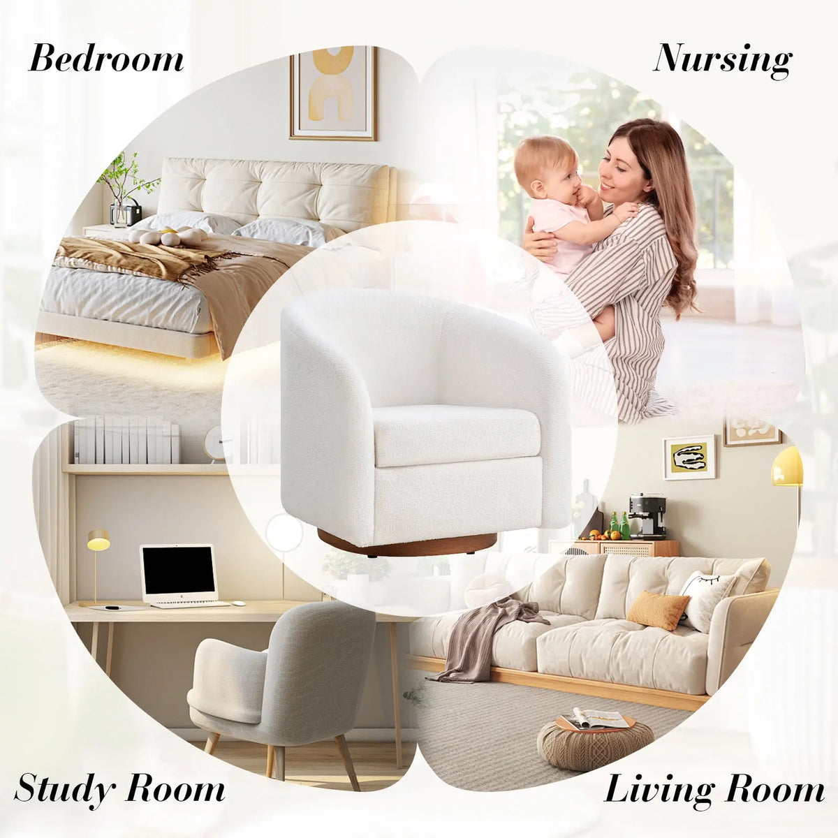 SSC020 Accent Chair White