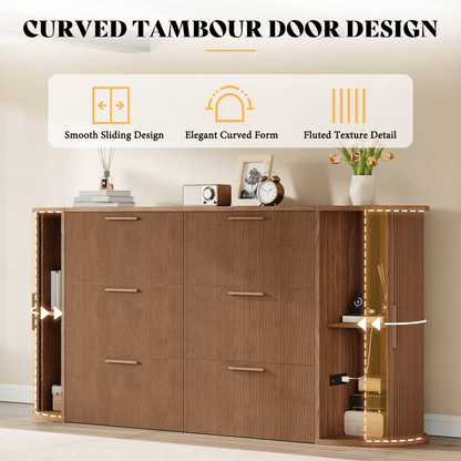 Fluturo Storage Murphy Bed Amerlife Queen / Brown