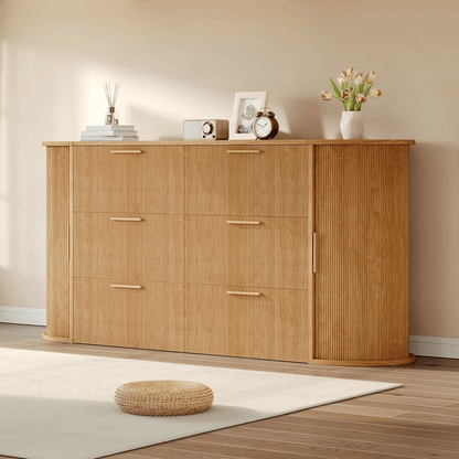 Fluturo Storage Murphy Bed Amerlife Queen / Natural Oak