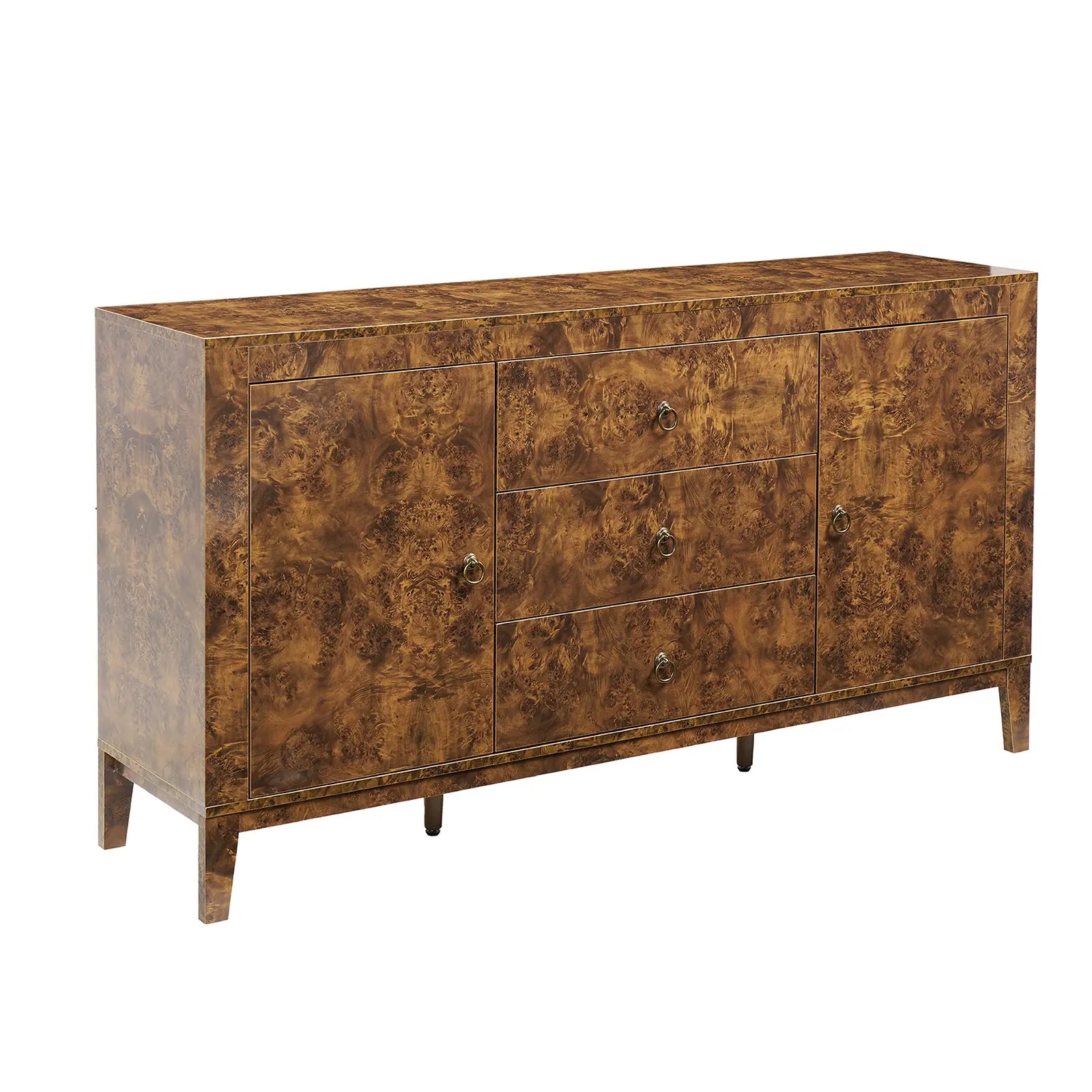 Orlando 60'' High Gloss Buffet Amerlife Dark Brown