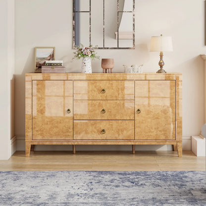 Orlando 60'' High Gloss Buffet Amerlife Light Yellow