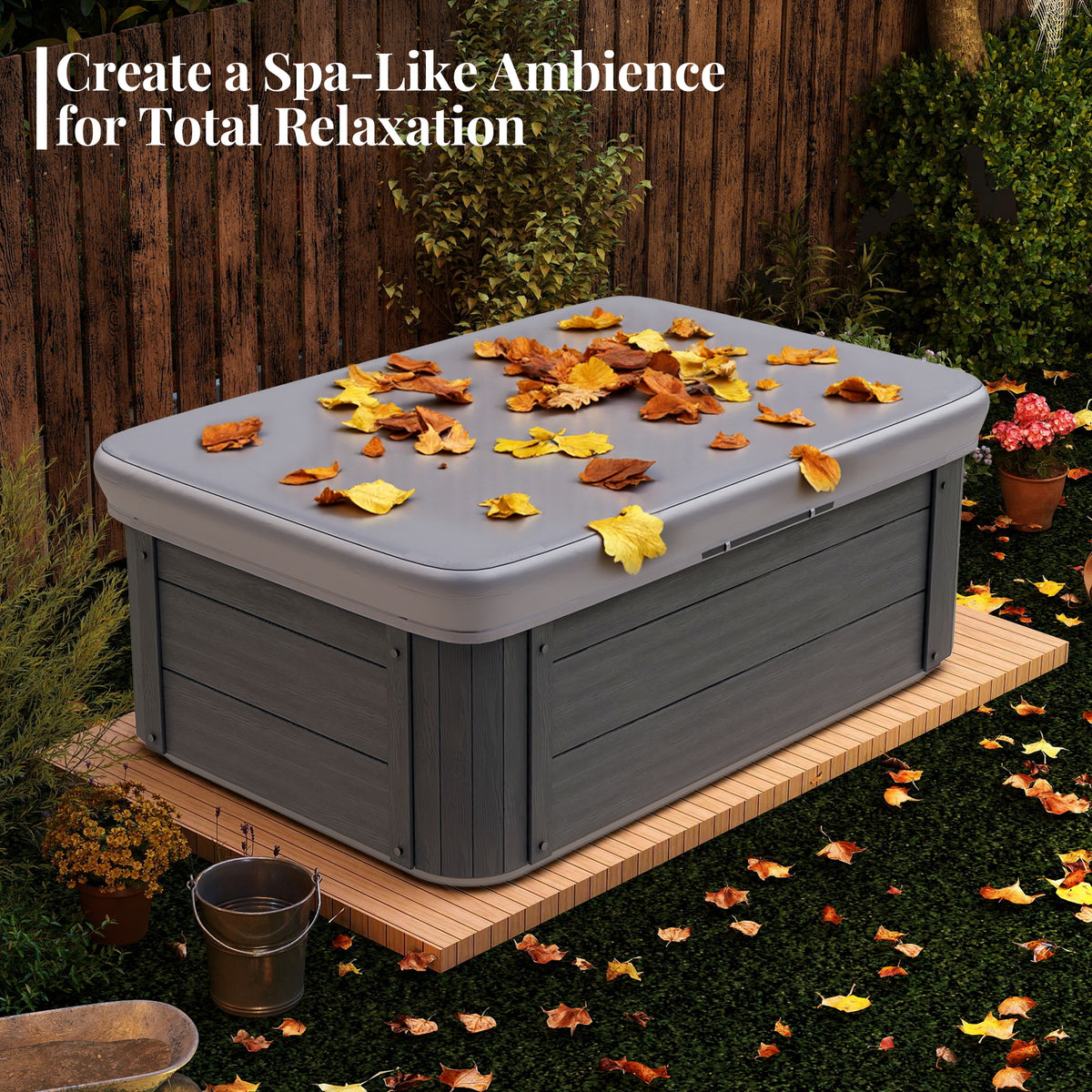 Amerlife Plug & Play Outdoor Hot Tub-2-Person 