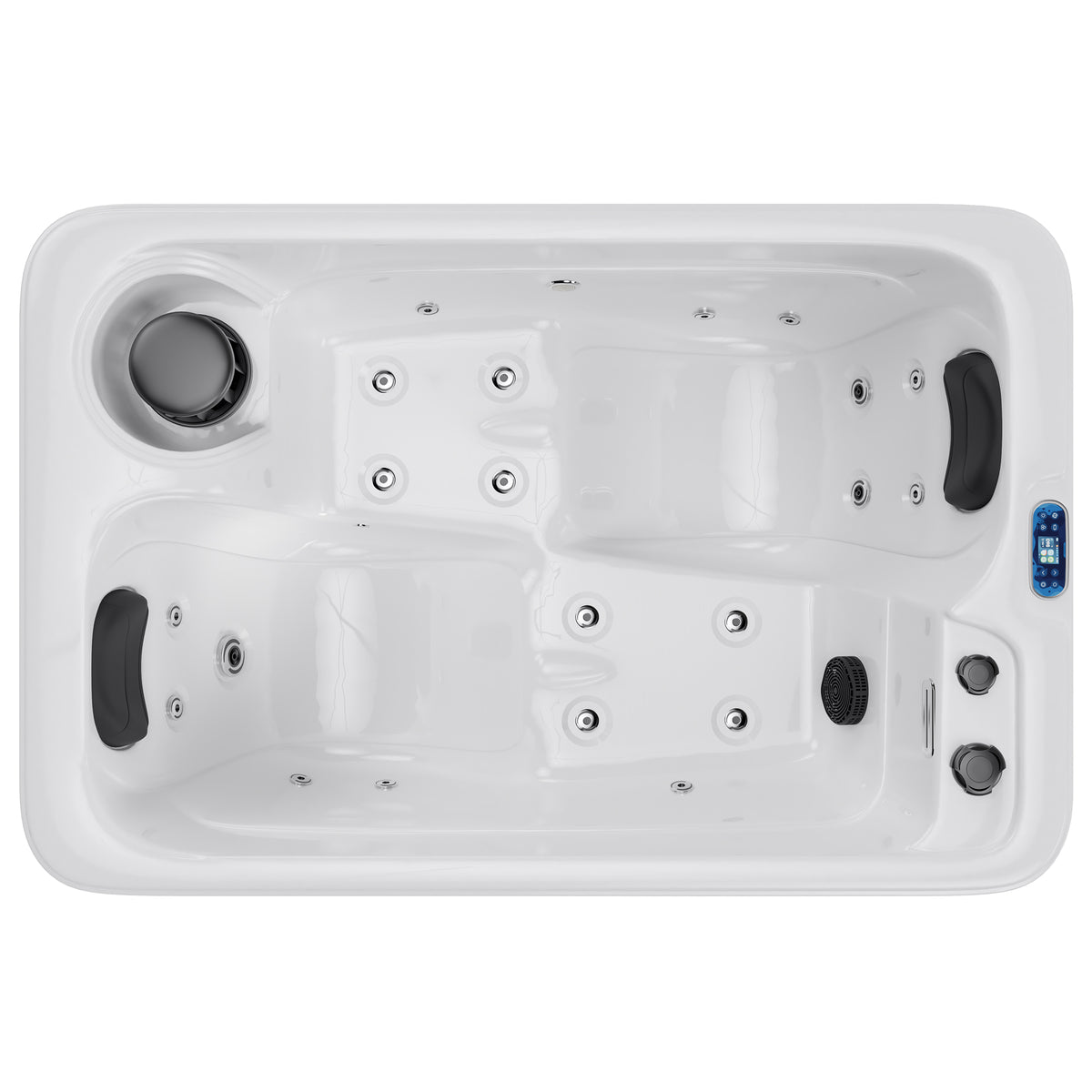 Amerlife Plug & Play Outdoor Hot Tub-2-Person 
