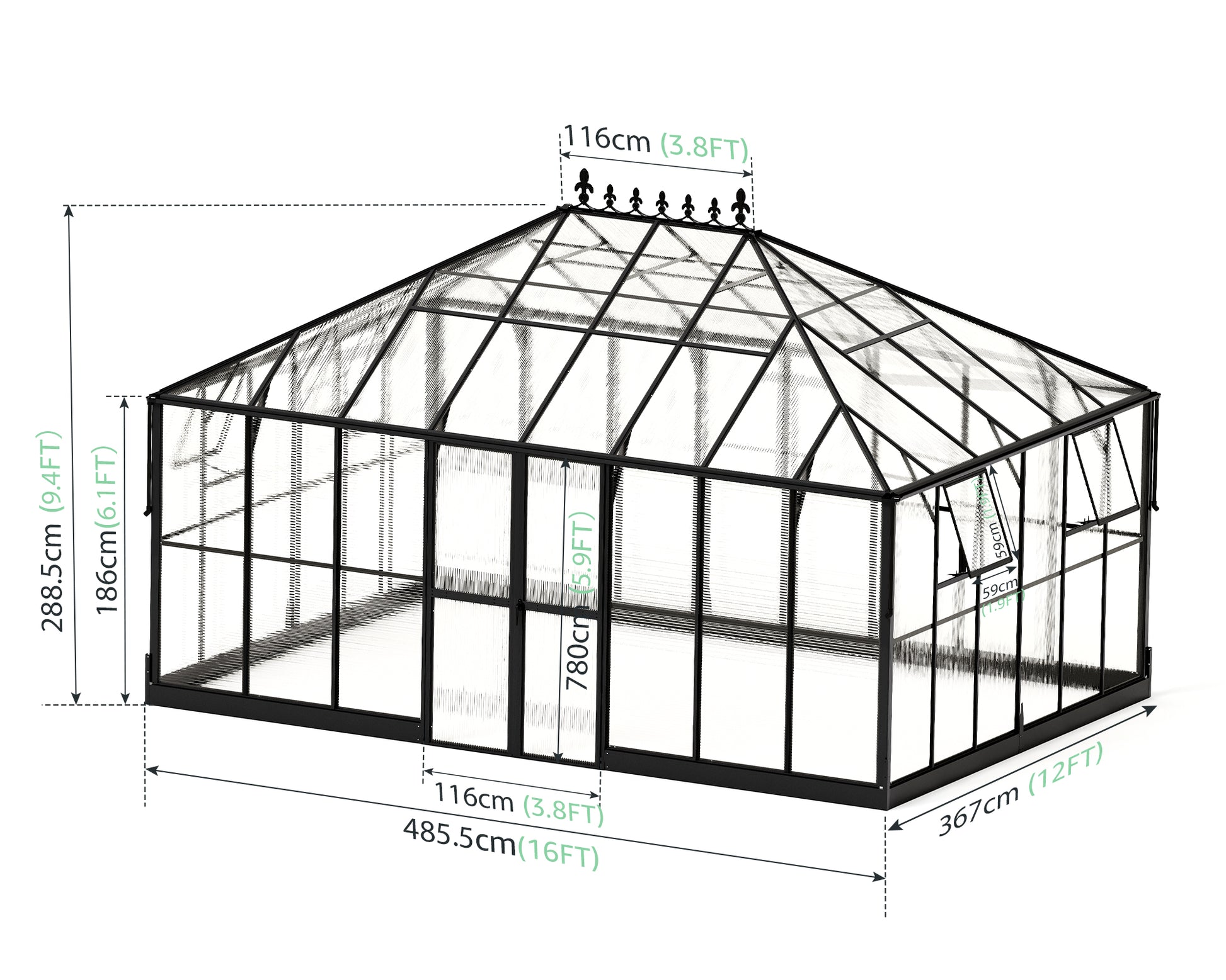 16*12FT Non-Transparent