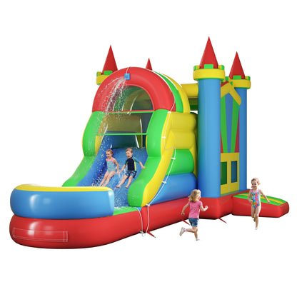 Flume Inflatable Bounce House Amerlife 252×139×122 Inch-PVC