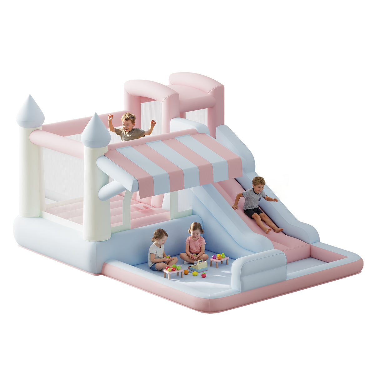 Flume Inflatable Bounce House Amerlife 121x93x69 Inch-Oxford Fabric
