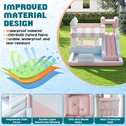 Flume Inflatable Bounce House Amerlife 121x93x69 Inch-Oxford Fabric