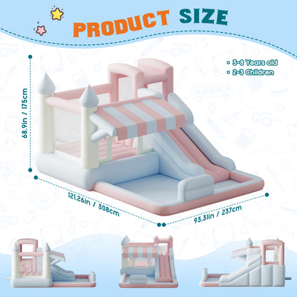 Flume Inflatable Bounce House Amerlife 121x93x69 Inch-Oxford Fabric