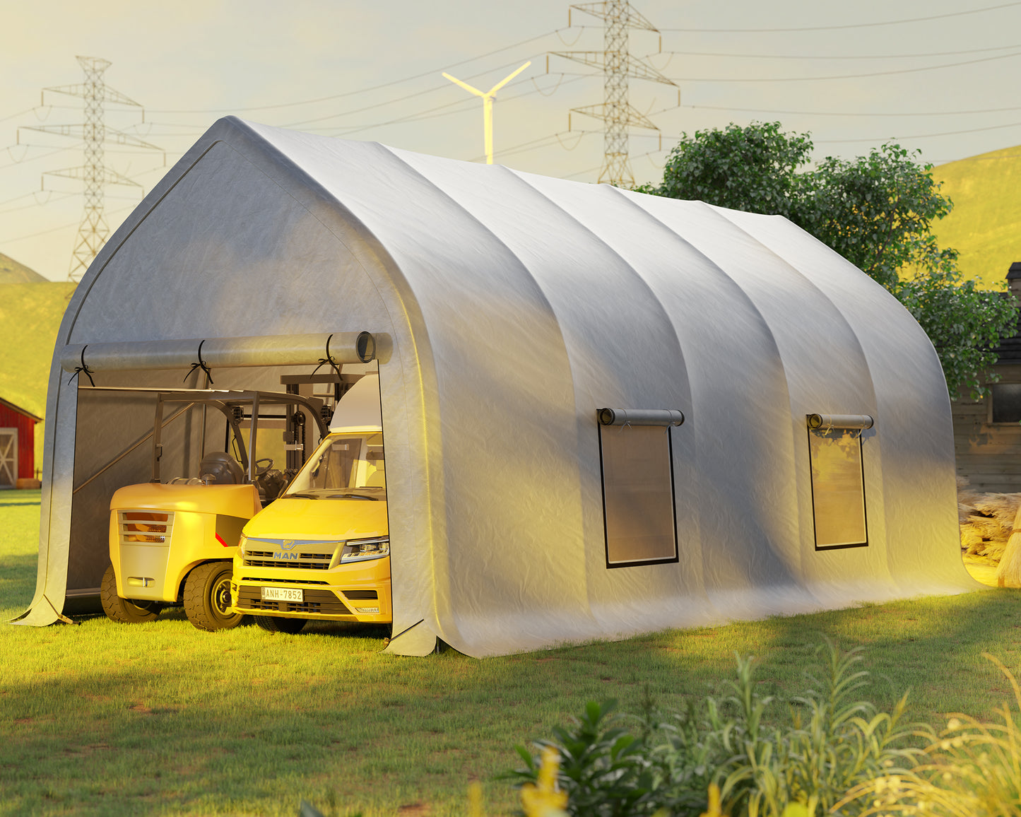 Castrel Portable Carport Shed
